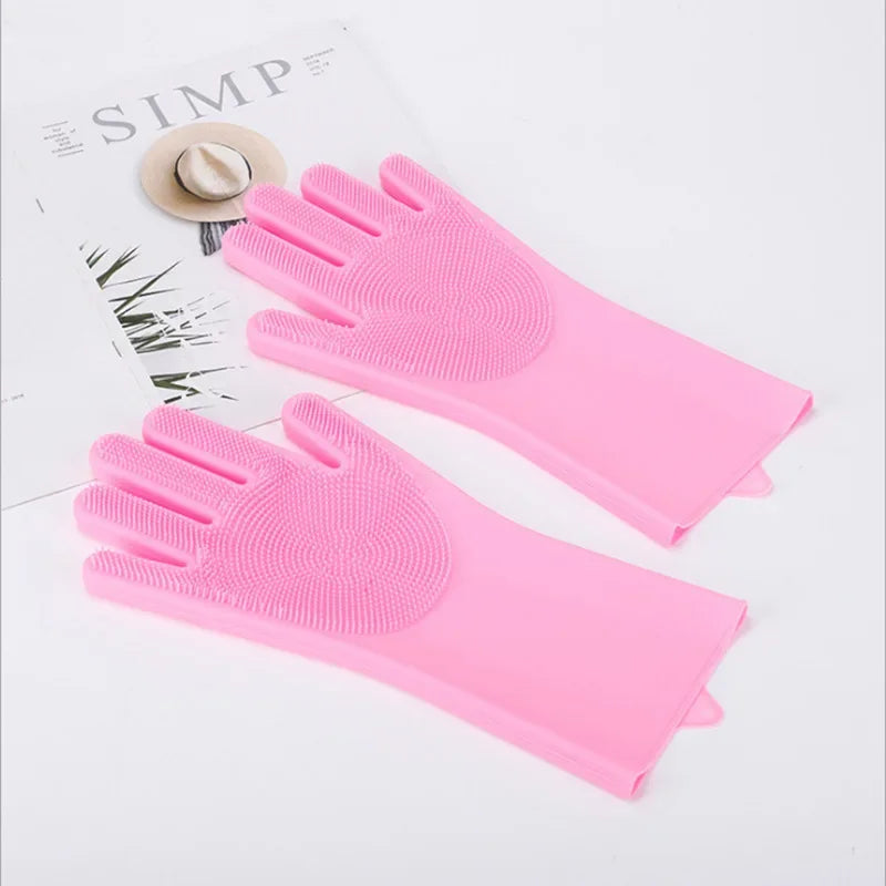 Silicone Pet Grooming Bath Glove For Dogs & Cats