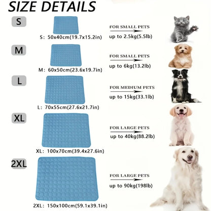 Self Cooling Pet Mat For Dogs & Cats Summer Comfort