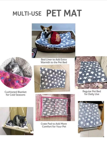 Warm Plush Pet Sleeping Mat For Cats & Dogs