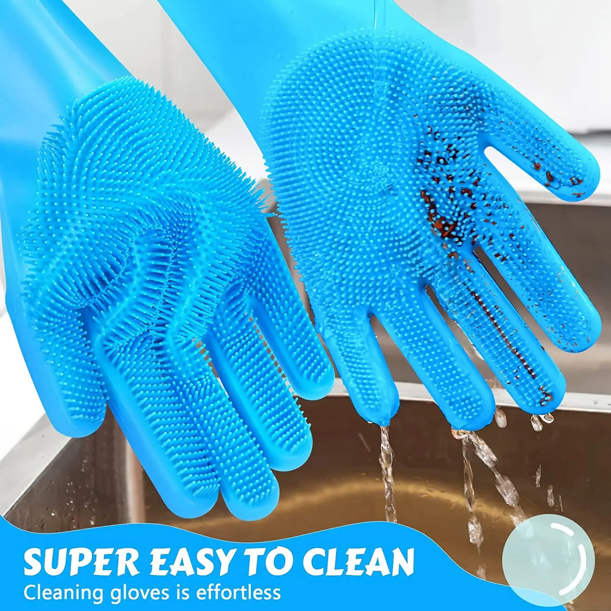 Silicone Pet Grooming Bath Glove For Dogs & Cats