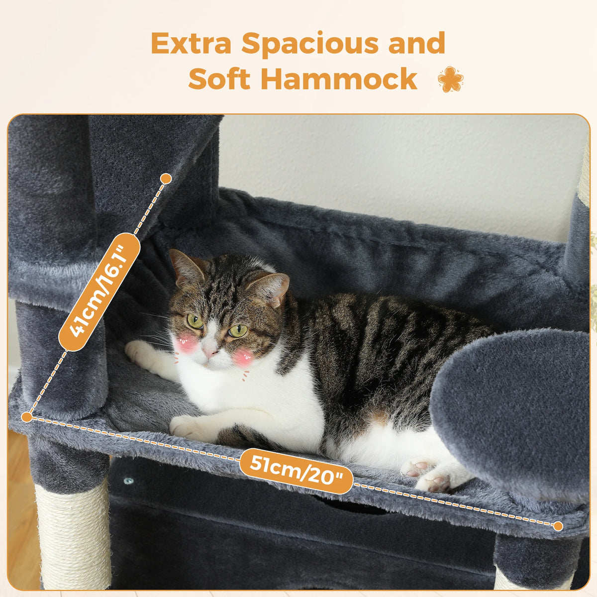 Large Multi-Level Cat Tree Tower With Scratching Posts