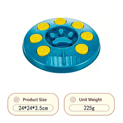 Interactive Dog Puzzle Slow Feeder Toy With Food Dispenser