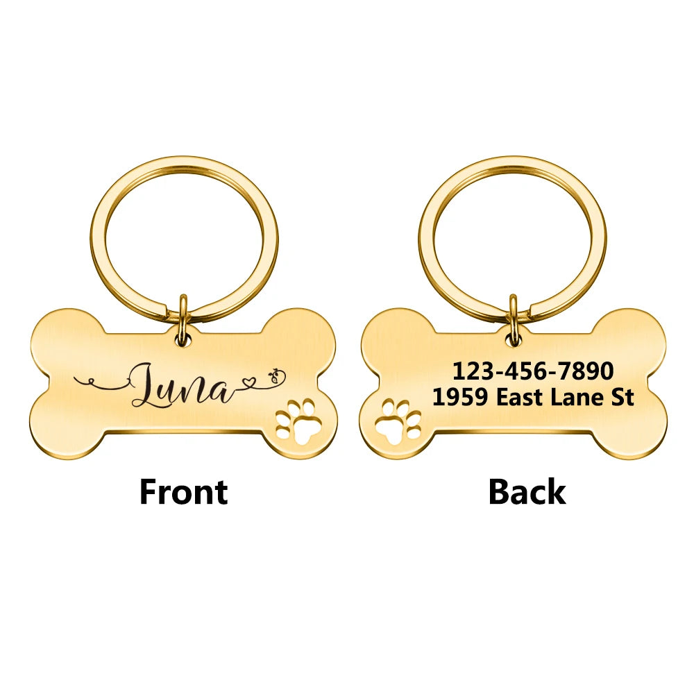 Personalized Custom Dog Name Tag Collar Accessory