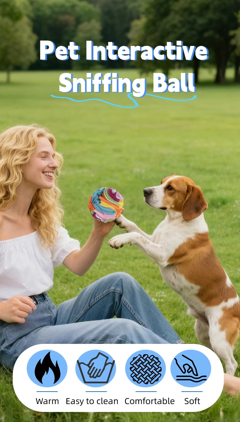 Interactive Dog Snuffle Ball For Nose Work Training