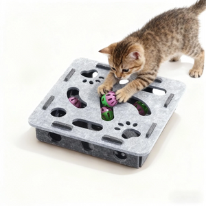 Cat Puzzle Box – Hidden-Ball Hunting Toy