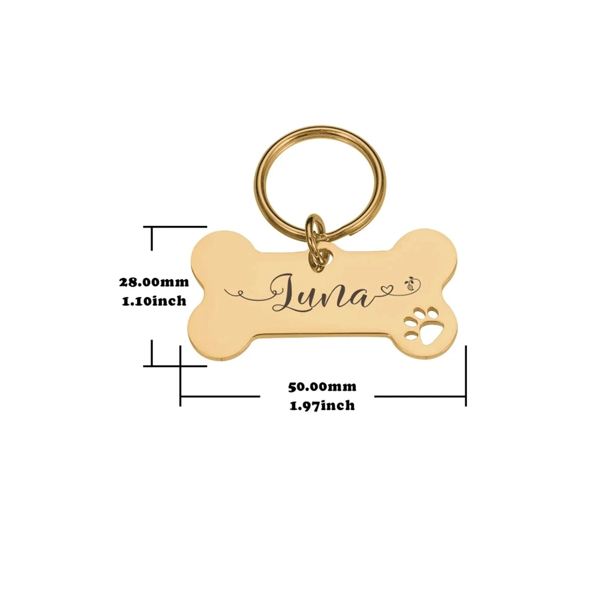 Personalized Custom Dog Name Tag Collar Accessory