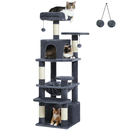 Large Multi-Level Cat Tree Tower With Scratching Posts