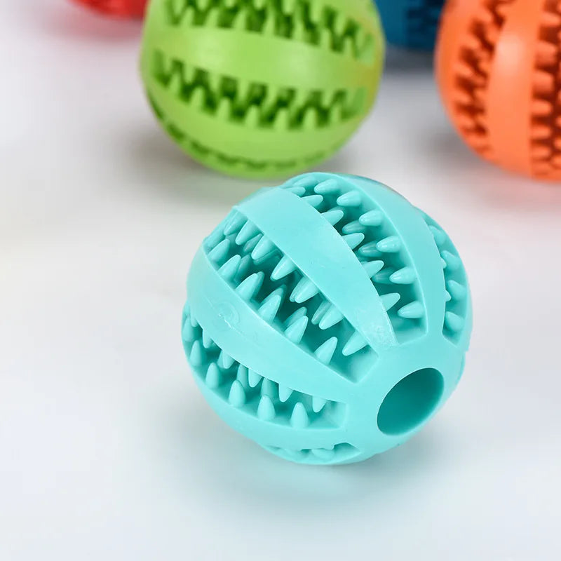 Treat-Dispensing Rubber Ball – Chew and Training Dog Toy