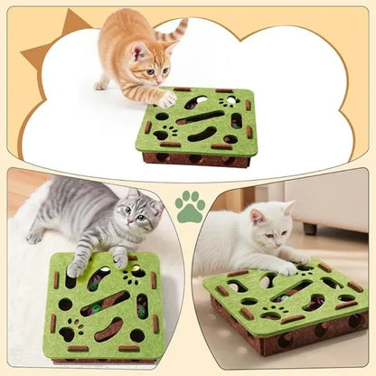 Interactive Cat Puzzle Hunting Toy Box With Ball