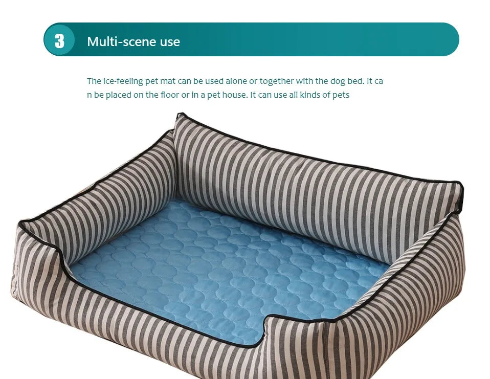 Self Cooling Pet Mat For Dogs & Cats Summer Comfort