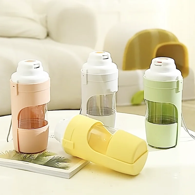2-in-1 Travel Bottle – Dog Water Bottle with Food Container