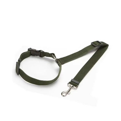 Adjustable Nylon Dog Car Seat Belt & Leash