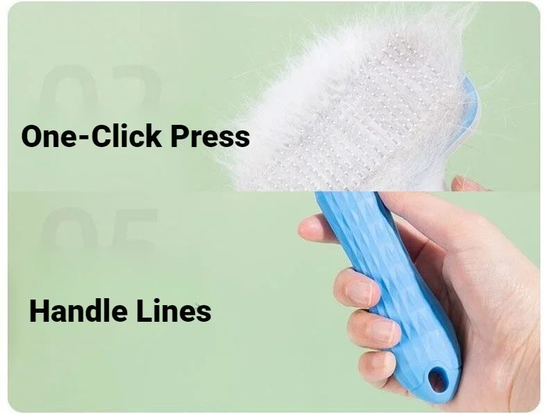 Pet Hair Remover Grooming Brush For Dogs & Cats