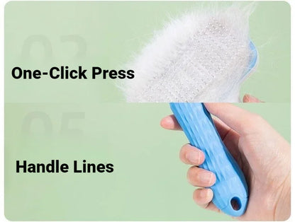 Pet Hair Remover Grooming Brush For Dogs & Cats