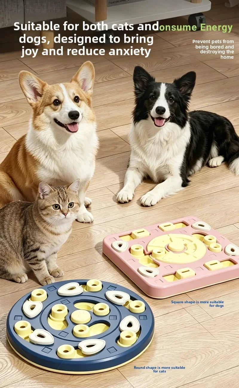 Interactive Puzzle Slow Feeder Toy For Dogs & Cats