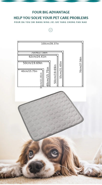 Self Cooling Pet Mat For Dogs & Cats Summer Comfort