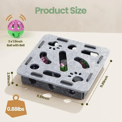 Interactive Cat Puzzle Hunting Toy Box With Ball