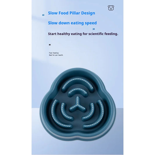 Anti Choking Slow Feeder Dog Bowl
