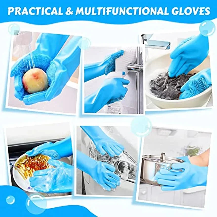 Silicone Pet Grooming Bath Glove For Dogs & Cats