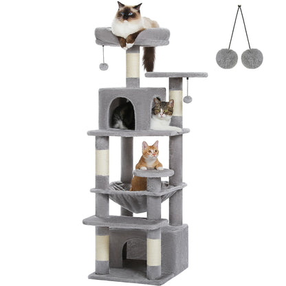 Large Multi-Level Cat Tree Tower With Scratching Posts
