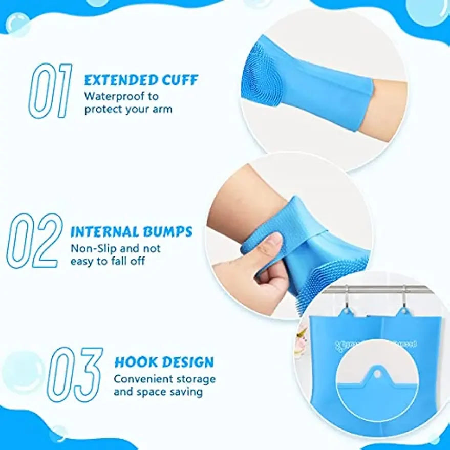 Silicone Pet Grooming Bath Glove For Dogs & Cats