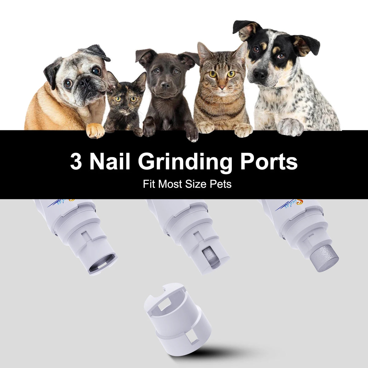 USB Rechargeable Electric Dog Nail Grinder Trimmer