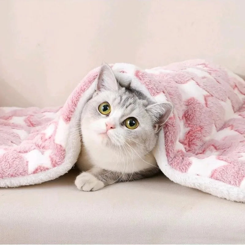 Warm Plush Pet Sleeping Mat For Cats & Dogs