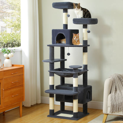 Large Multi-Level Cat Tree Tower With Scratching Posts