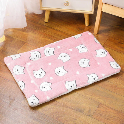 Warm Plush Pet Sleeping Mat For Cats & Dogs