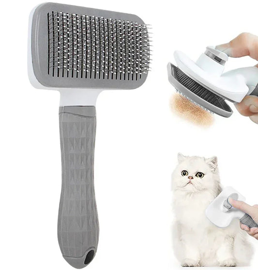 Pet Hair Remover Grooming Brush For Dogs & Cats