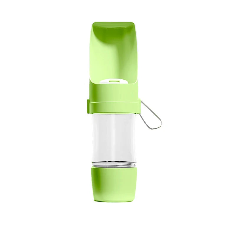 2-in-1 Travel Bottle – Dog Water Bottle with Food Container