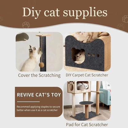 Self-Adhesive Cat Scratching Mat Furniture Protector