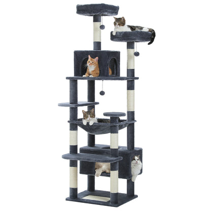 Large Multi-Level Cat Tree Tower With Scratching Posts