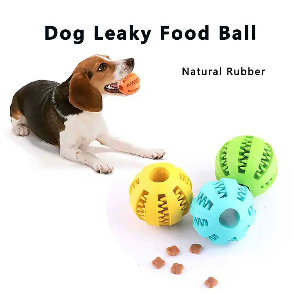 Treat-Dispensing Rubber Ball – Chew and Training Dog Toy