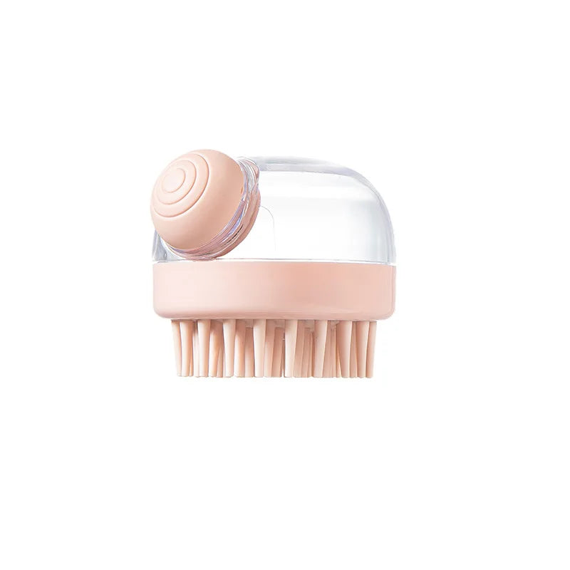 Silicone Dog Bath Massage Brush Glove With Shampoo Dispenser