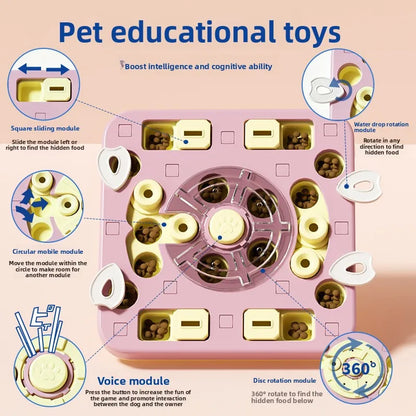 Interactive Puzzle Slow Feeder Toy For Dogs & Cats