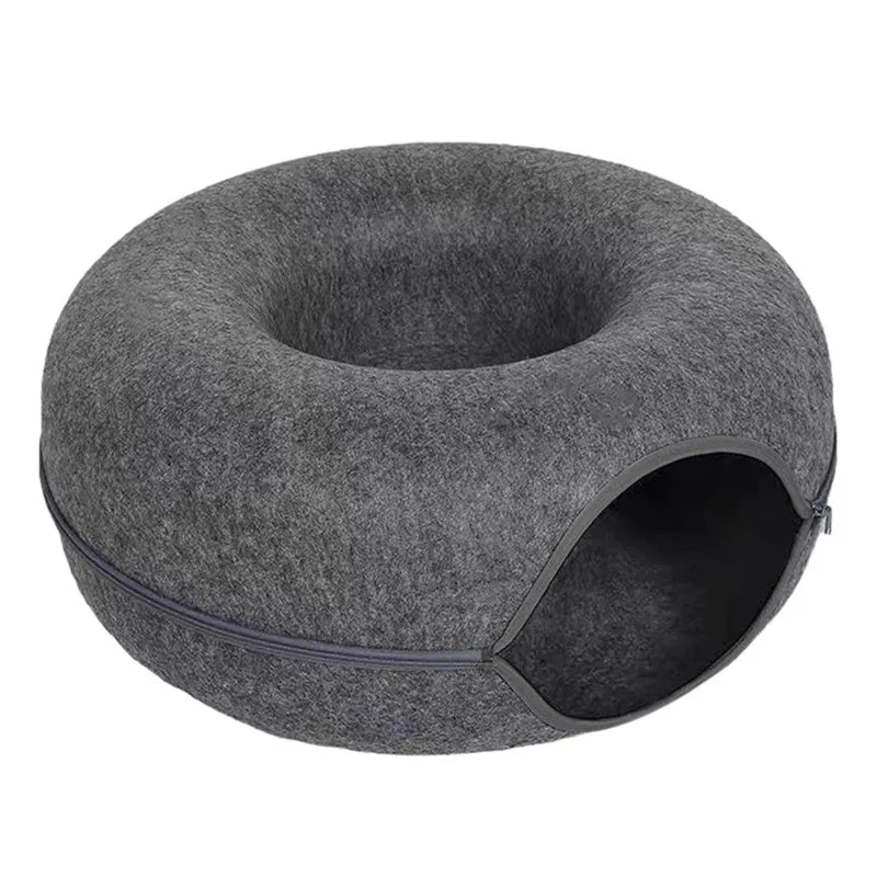 Felt Cat Tunnel Bed & Scratcher Nest For Cats