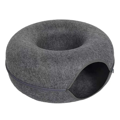 Felt Cat Tunnel Bed & Scratcher Nest For Cats