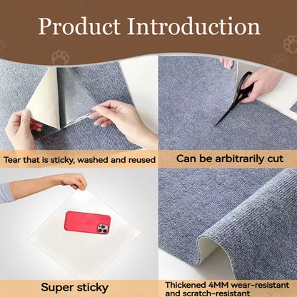 Self-Adhesive Cat Scratching Mat Furniture Protector