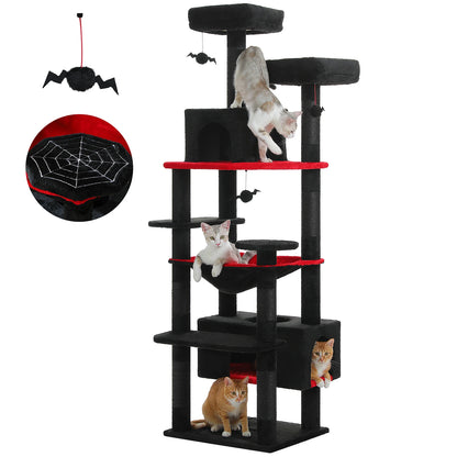 Large Multi-Level Cat Tree Tower With Scratching Posts
