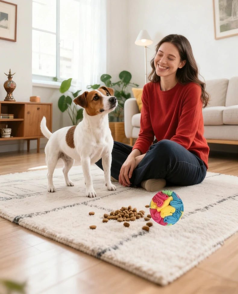 Interactive Dog Snuffle Ball For Nose Work Training