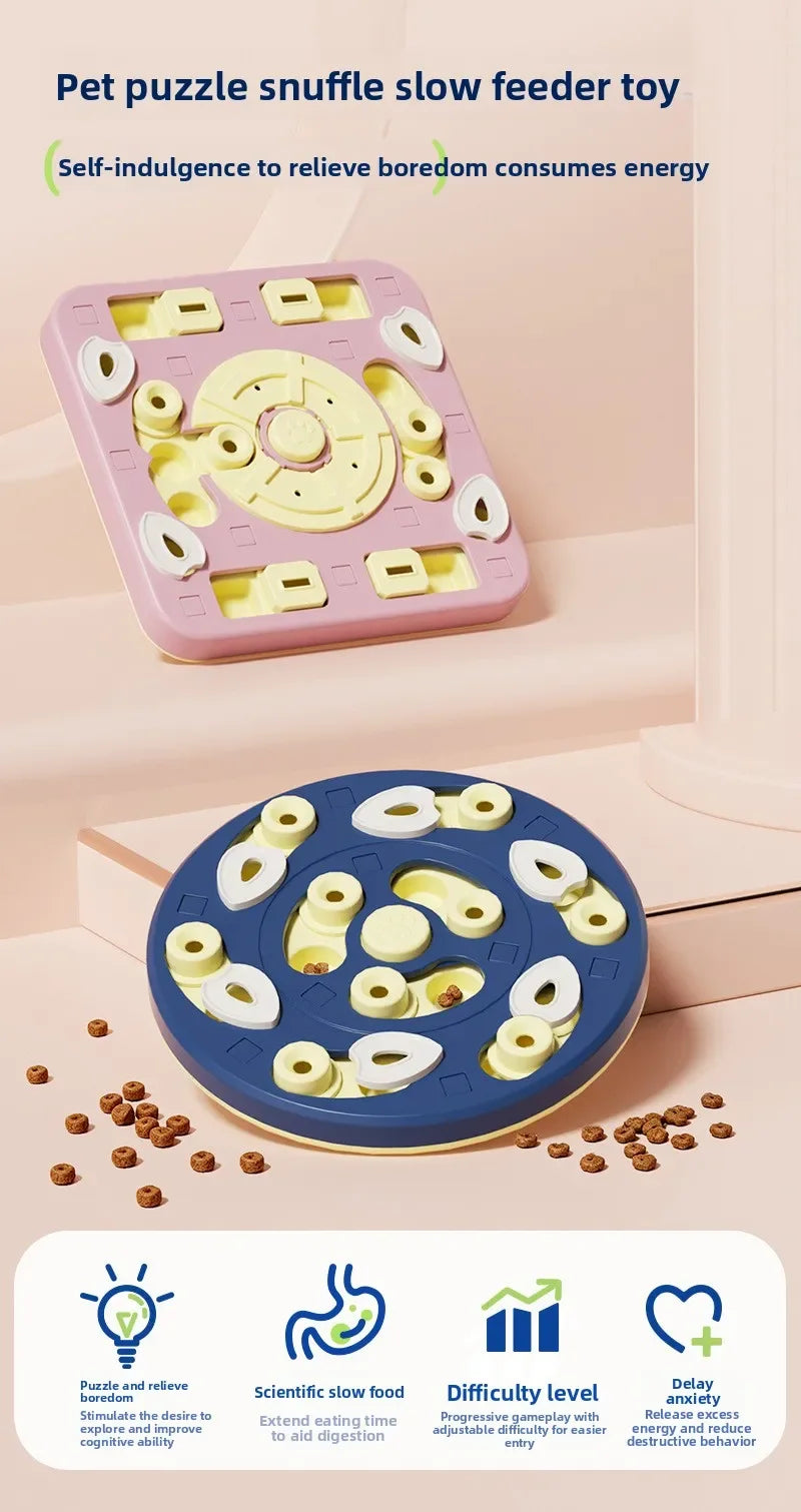 Interactive Puzzle Slow Feeder Toy For Dogs & Cats