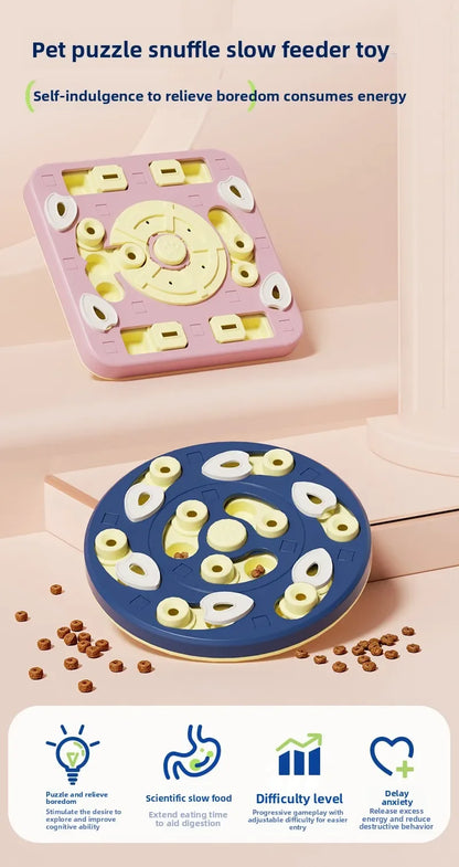 Interactive Puzzle Slow Feeder Toy For Dogs & Cats