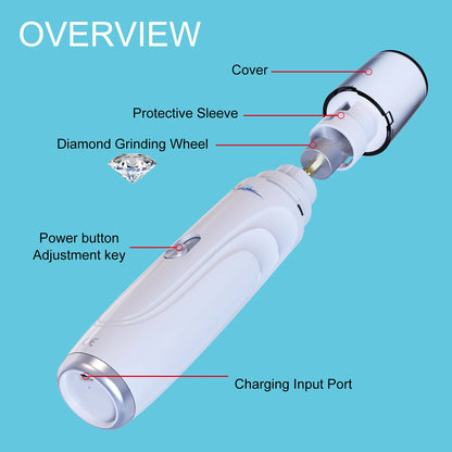 USB Rechargeable Electric Dog Nail Grinder Trimmer