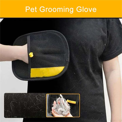 Pet Hair Remover Glove – Double-Sided Grooming Mitt