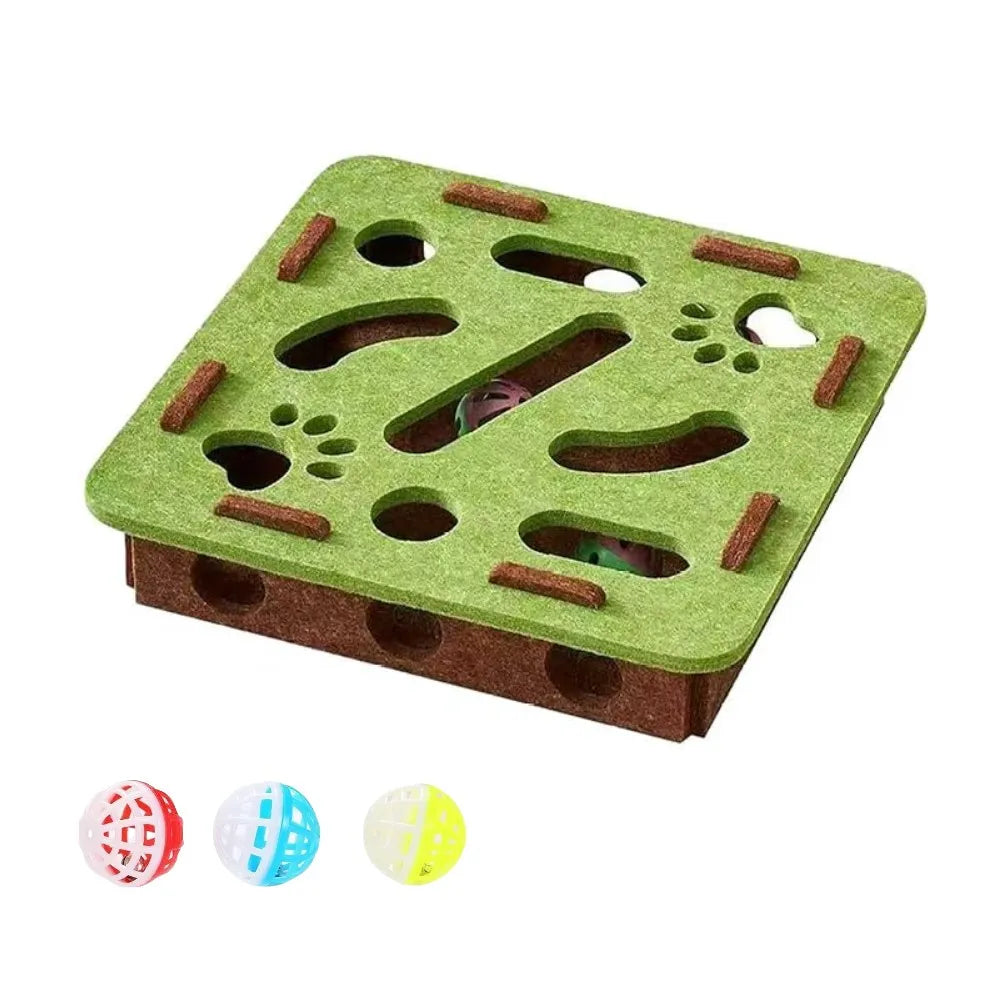 Interactive Cat Puzzle Hunting Toy Box With Ball
