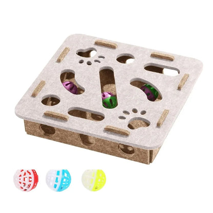 Interactive Cat Puzzle Hunting Toy Box With Ball