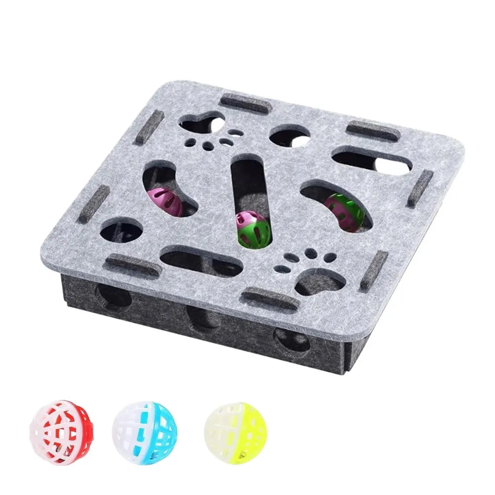 Interactive Cat Puzzle Hunting Toy Box With Ball