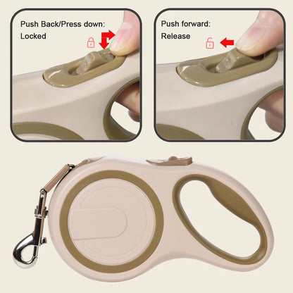 Retractable Nylon Dog Leash For Large Dogs