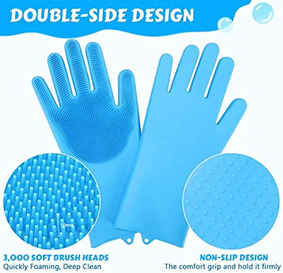 Silicone Pet Grooming Bath Glove For Dogs & Cats